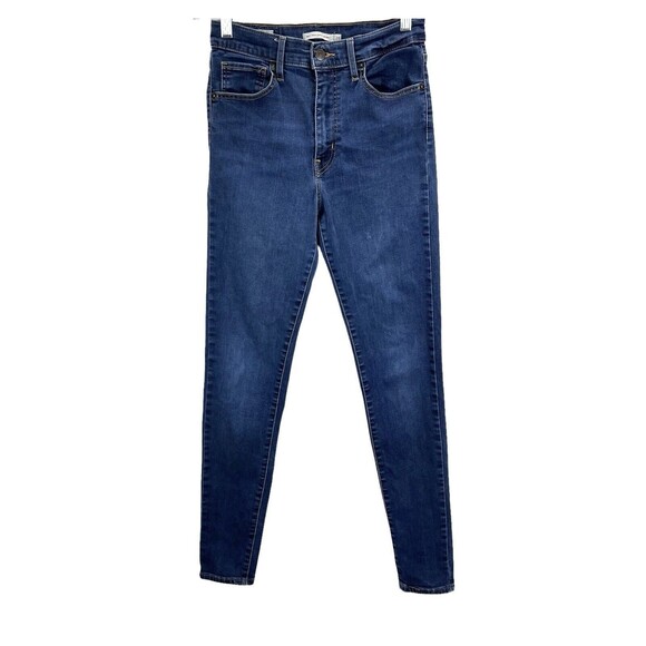 Levi Mile High Super Skinny Jeans Sz 28 x 31 Medium Wash - Picture 1 of 10